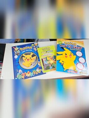 Kids Pokemon Book Trio Activity Book Set